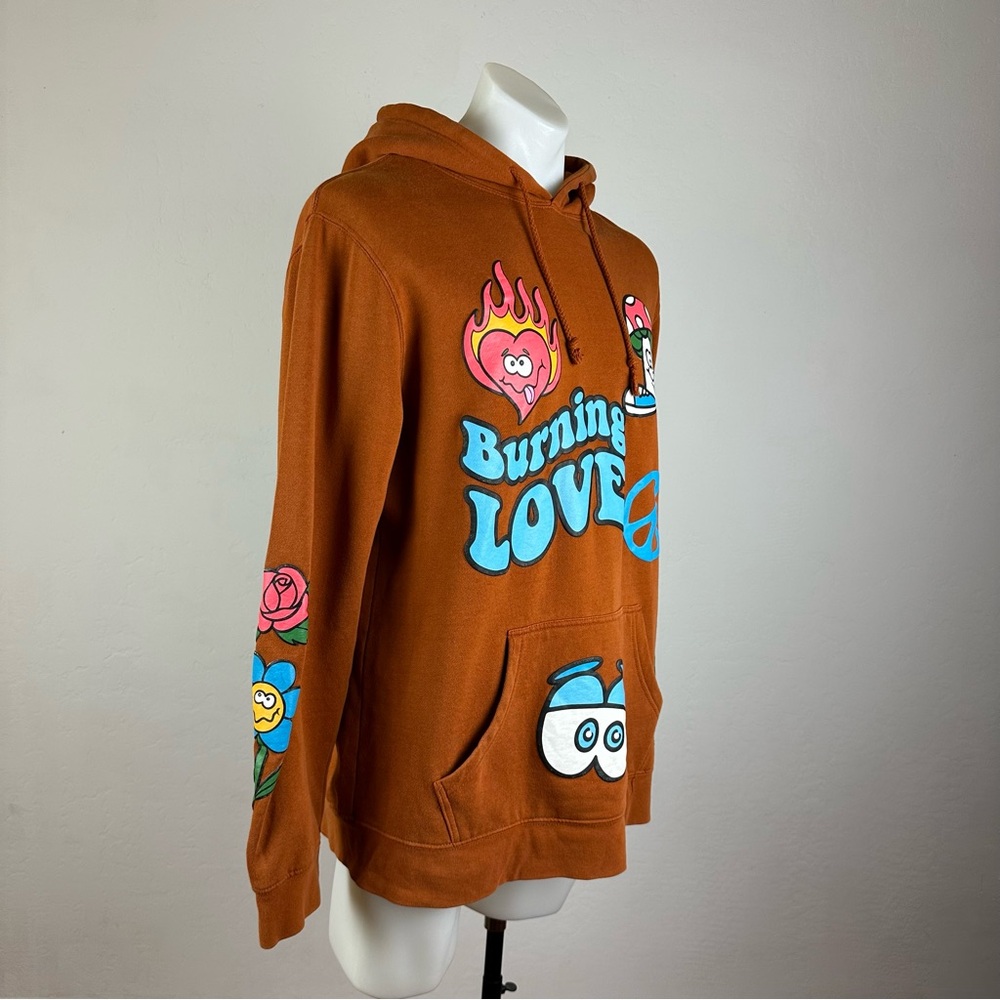 Alpha Collective Los Angeles “Burning Love” Whimsical Graphic Hoodie - Picture 4 of 7